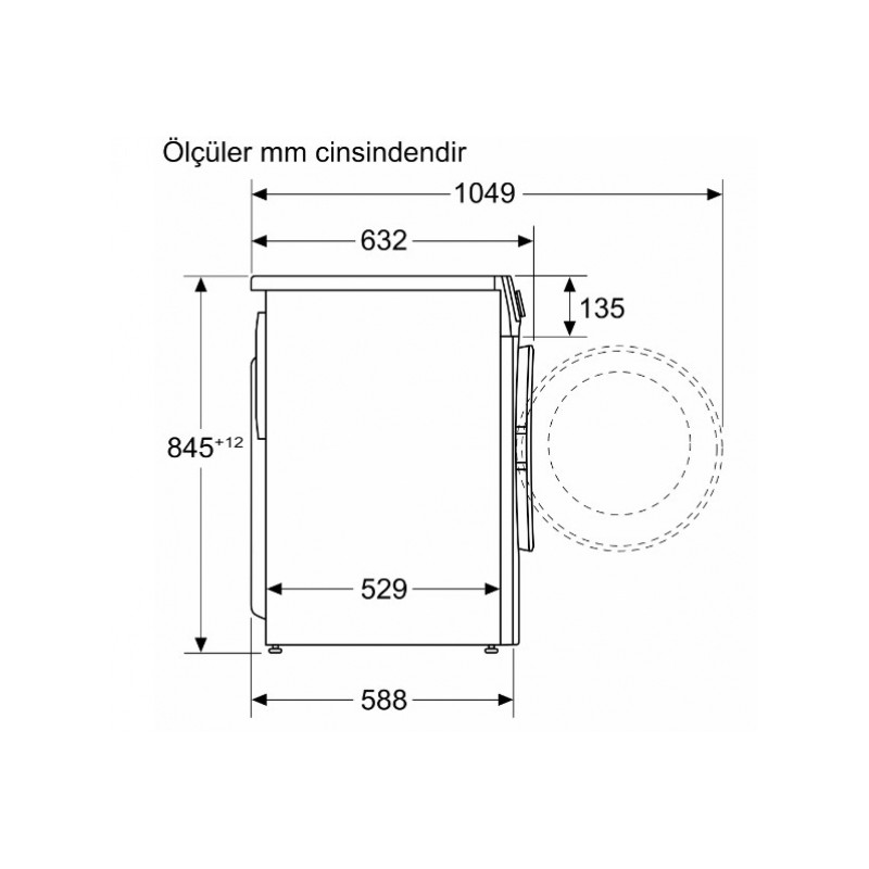 Siemens WG42A2ZXTR 9 Kg 1200 Devir Çamaşır Makinesi