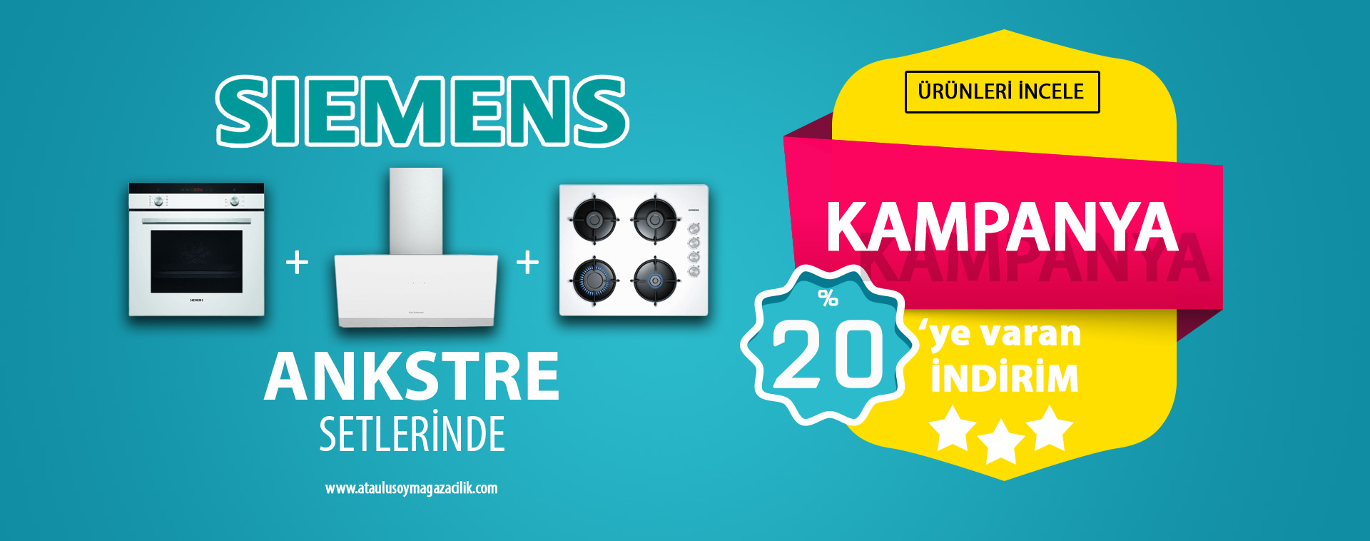 Ankastre Setlerde %20 İndirim